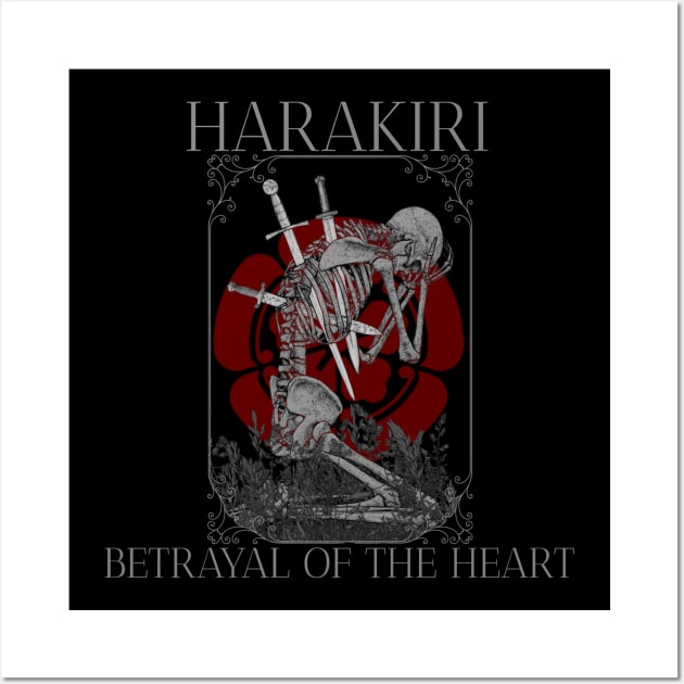 Betrayal of the Heart design Wall Art by Harakiri's Merch